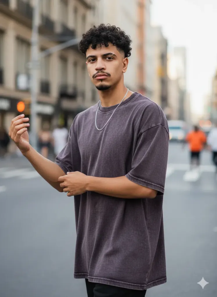 Over-sized half sleeves T-shirt